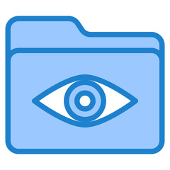 Folder blue style icon - 540016743