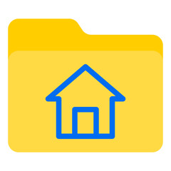 Folder flat style icon