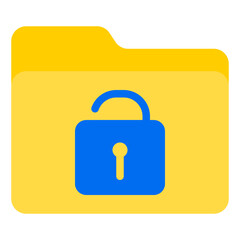 Folder flat style icon