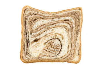 Slice bread isolated on white background