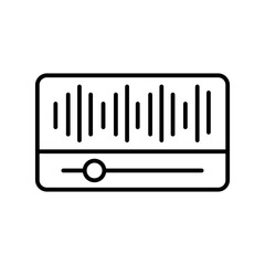 voice recognition line icon