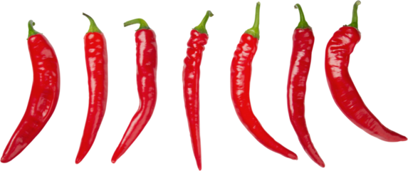 Hot red chili peppers