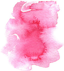 Pink Watercolor Hand-Painted Stain