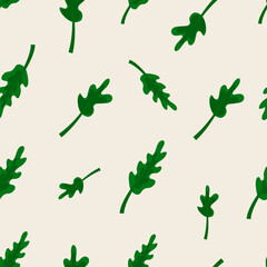 Plant leaf closeup. lettuce leaf seamless pattern
