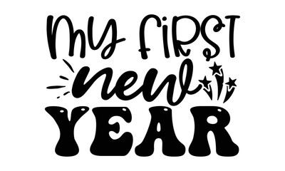 New Year SVG Design Template
