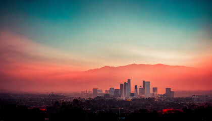 Los Angeles morning sunshine beautiful artwork