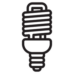 Light bulb outline style icon