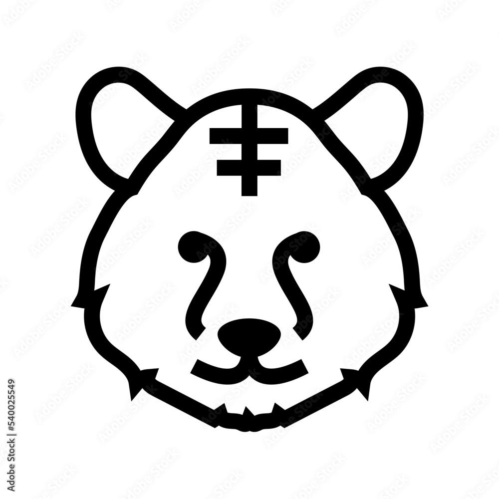 Canvas Prints Bear Vector Icon