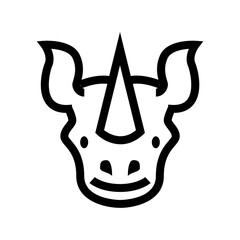Rhinoceros Vector Icon