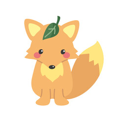 かわいいきつねのイラスト