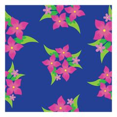 Seamless floral pattern vector. Flower background. 