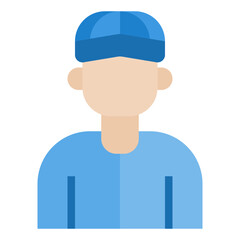 Plumber flat style icon