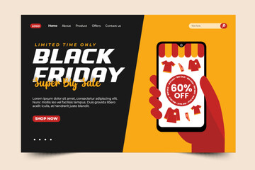 Black Friday Sale Landing Page Design Template