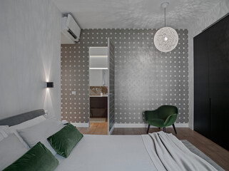 interior view of a modern bedroom