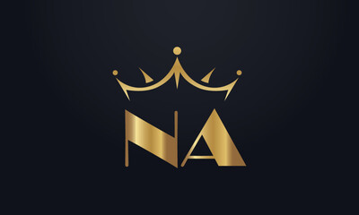 King crown logo design vector and extra bold queen symbol