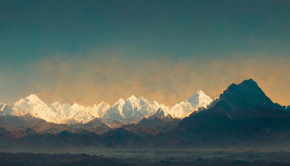 Fototapeta na wymiar The Himalayas wall art and canvas prints
