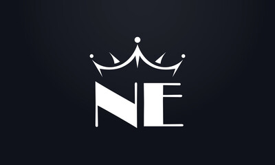 Fototapeta premium King crown logo design vector and extra bold queen symbol