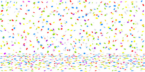 PNG confetti rain on white background	
