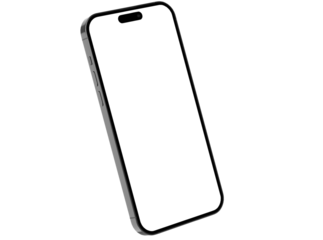  smart phone  for make mockup premium png with high resolution left side view