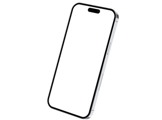 black and white phone isolated background for mockup