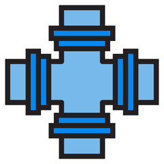 Pipe color line style icon