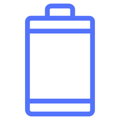 battery electricity energy power line icon