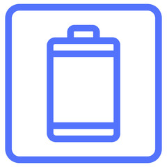 battery electricity mobile battery power power source line icon