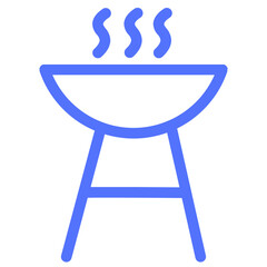 bbq barbecue grill hot meat line icon