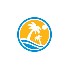 Vacation Logo can be use for icon, sign, logo and etc