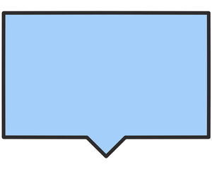 Square Message Bubble Window Frame