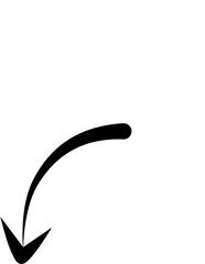 Hand drawn arrows abstract black