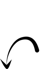 Hand drawn arrows abstract black