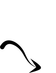 Hand drawn arrows abstract black