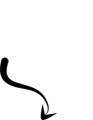 Hand drawn arrows abstract black