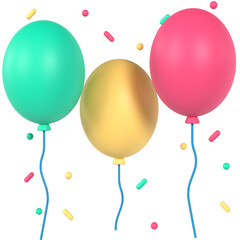 Balloons 3D icon