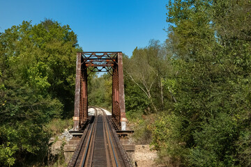 A Trestle on the Arkansas Missouri Railroad, Arkansas