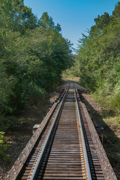 Trestle on the Arkansas Missouri Railroad, Arkansas