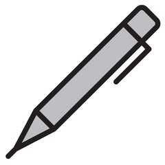 Fototapeta premium Pen color line style icon