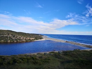 Obraz premium The river and the ocean, almost together!!