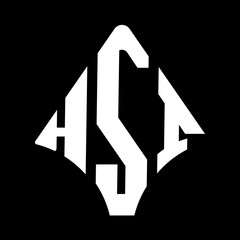 HSI logo. HSI logo letter logo design vector image. HSI letter logo design. HSI modern and creative letter logo. 3 letter logo Vector Art Stock Images.  