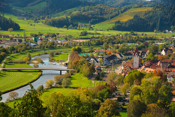 Fototapeta premium Blick auf Gengenbach im Schwarzwald