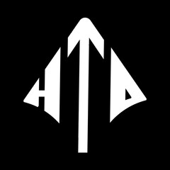 HTD logo. HTD logo letter logo design vector image. HTD letter logo design. HTD modern and creative letter logo. 3 letter logo Vector Art Stock Images.  