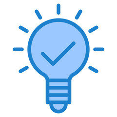 Creative blue style icon