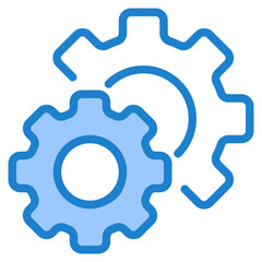 Setting blue style icon