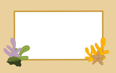 frame with aesthetic plants isolated transparent background png