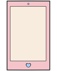 Pastel Mobile Phone Mockup Frame