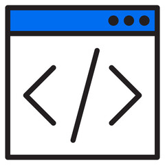 Custom coding color line style icon