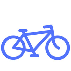 bicycle bike line icon