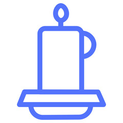 birthday candle candles light line icon