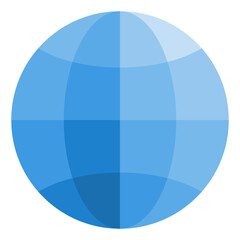 Global flat style icon